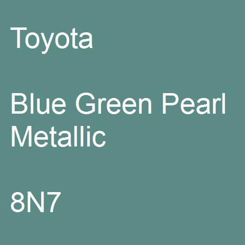 Toyota, Blue Green Pearl Metallic, 8N7.